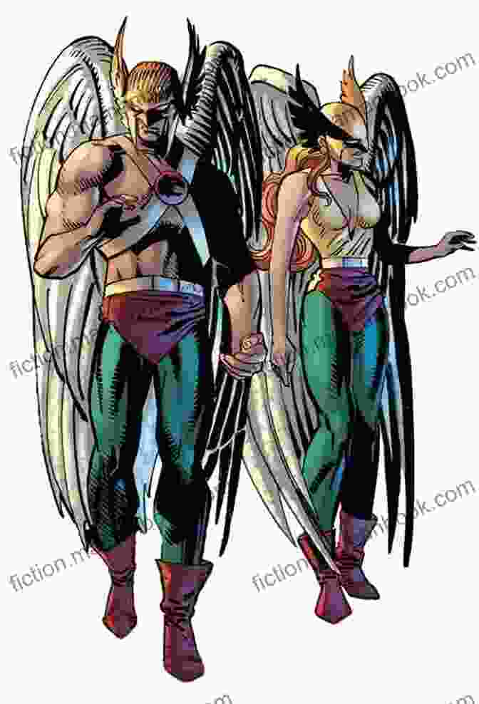 Hawkman And Hawkgirl Flying Together, Holding Hands. Hawkman (2002 2006) #37 Roger Stern
