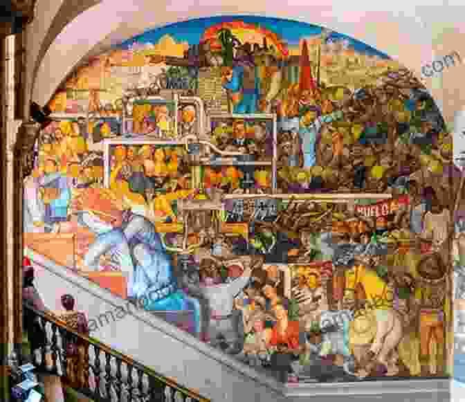 Los Desastres De La Guerra By Diego Rivera, Depicting The Horrors Of The Mexican Revolution. Paint And Blood