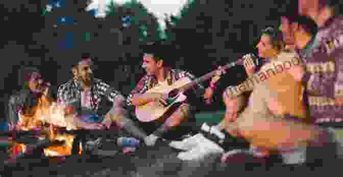 Two People Playing Guitars By A Campfire, Symbolizing Unplugged Romance Unplugged: A Rockstar Romance (Unplugged #1)