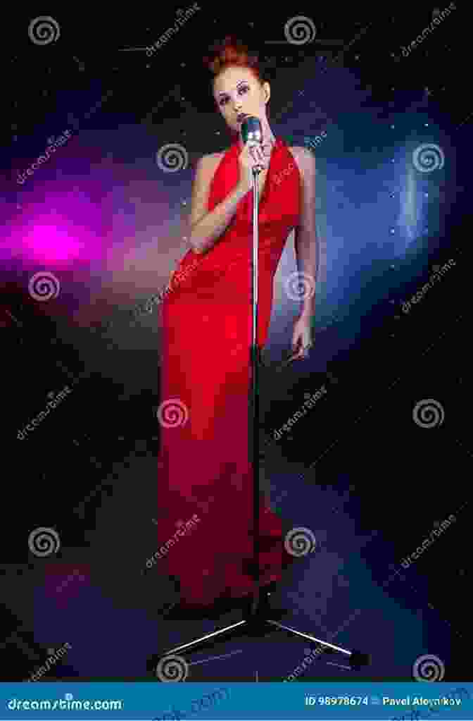 Wendy Tones Performing In A Flowing Dress With A Microphone In Hand As I Imagine Wendy Tones