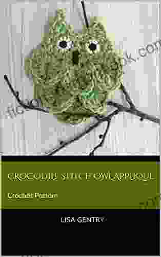 Crocodile Stitch Owl Applique: Crochet Pattern